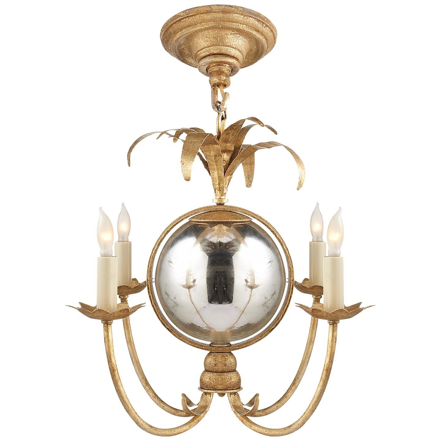 Gramercy Mini Chandelier in Gilded Iron