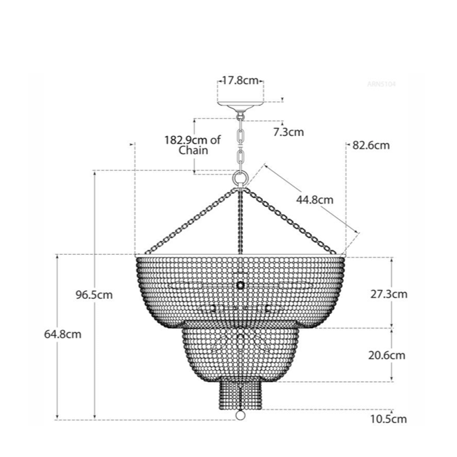 Jacqueline Two-Tier Chandelier