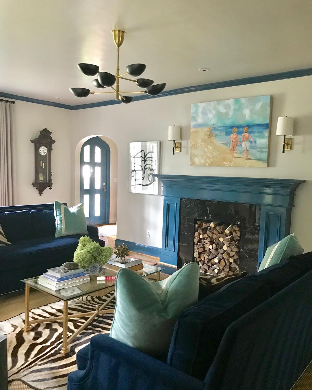 Graphic Large Two-Tier Chandelier