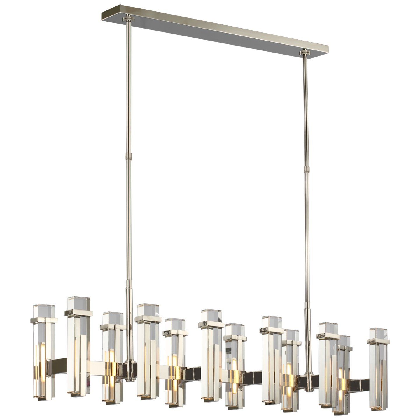 Malik Large Linear Chandelier crystal 3