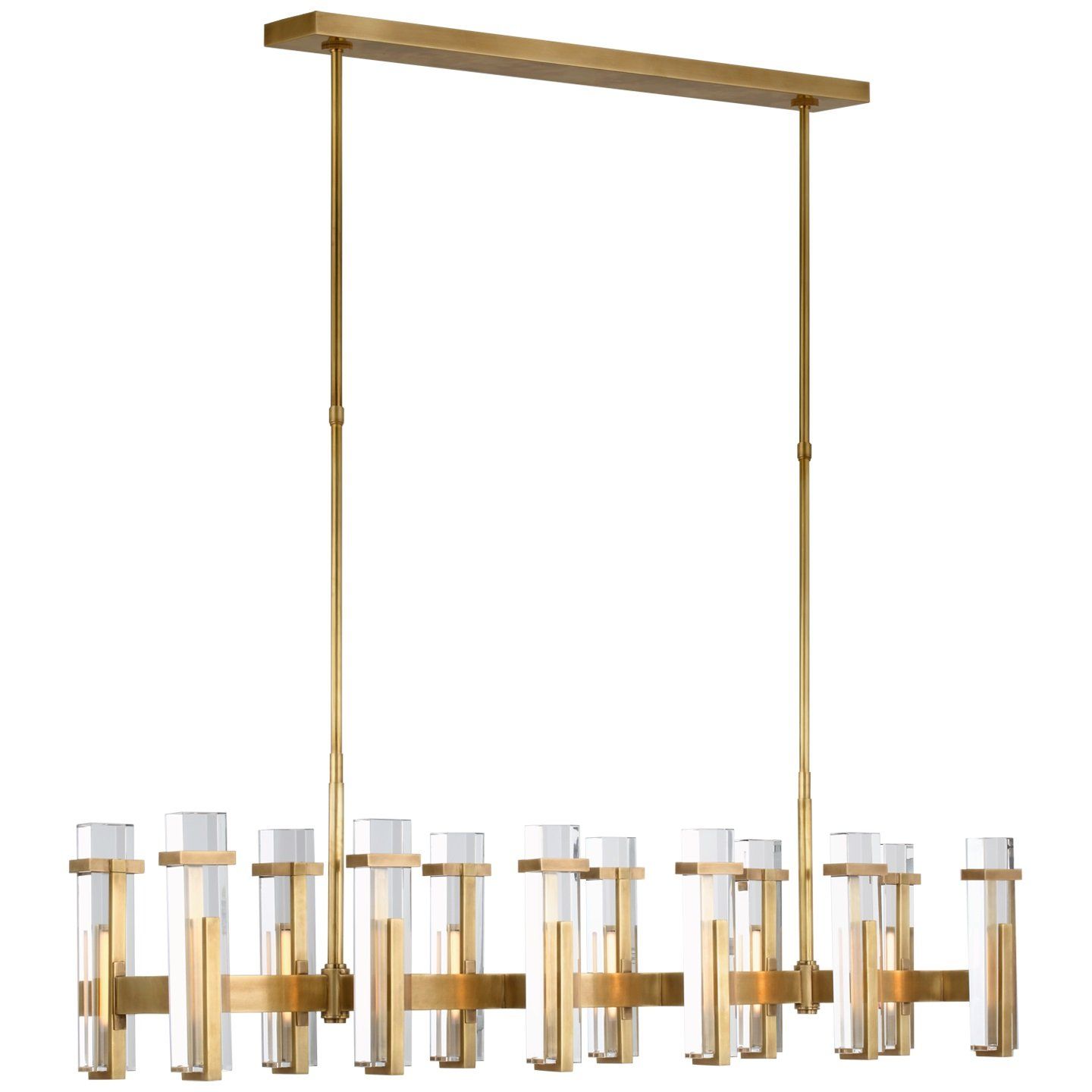Malik Large Linear Chandelier crystal 2