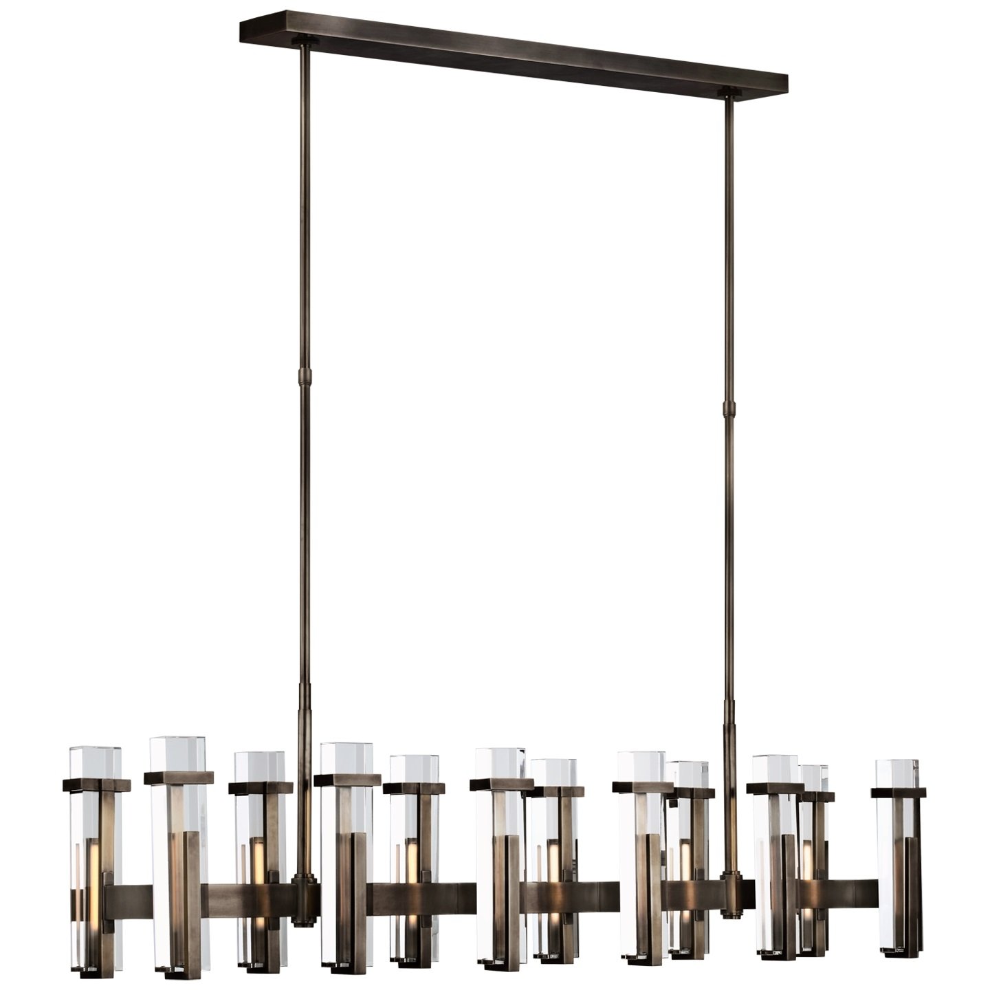 Malik Large Linear Chandelier crystal 1
