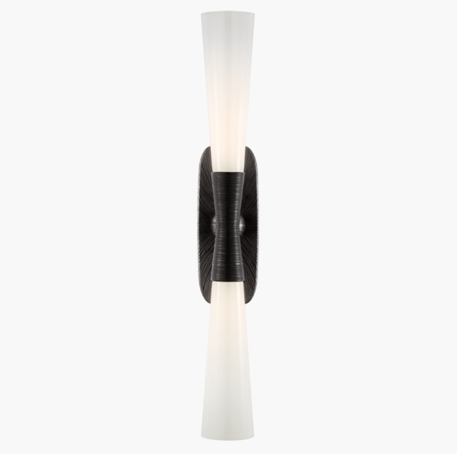 Utopia double bath sconce