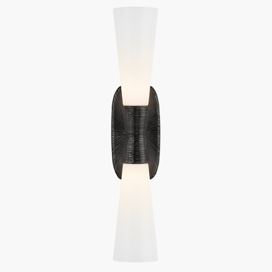 Utopia double bath sconce