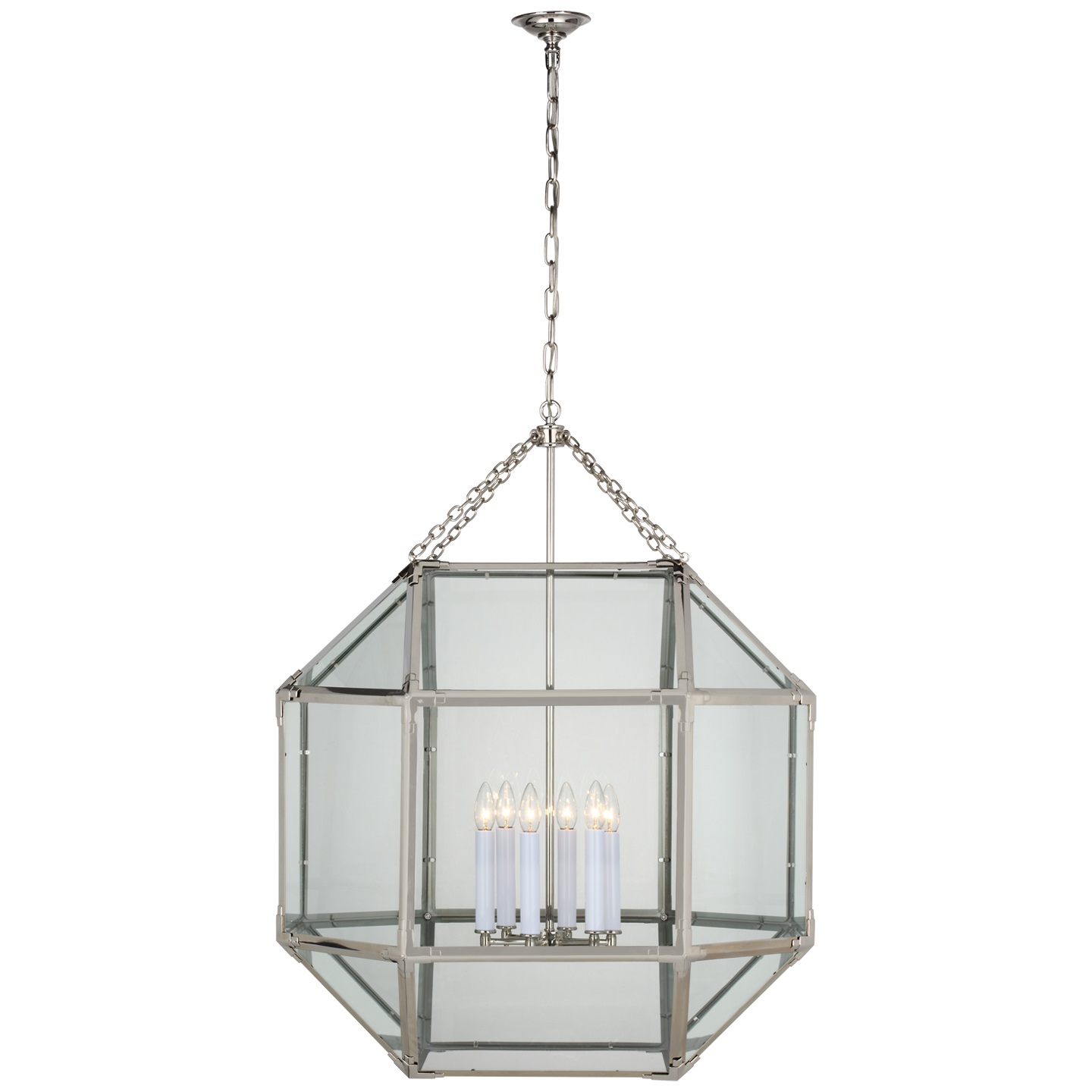 Morris Grande Lantern with Clear Glass