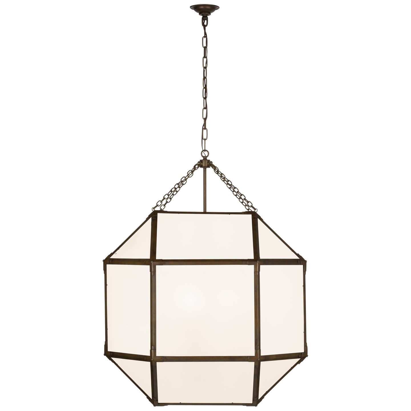 Morris Grande Lantern with White Glass