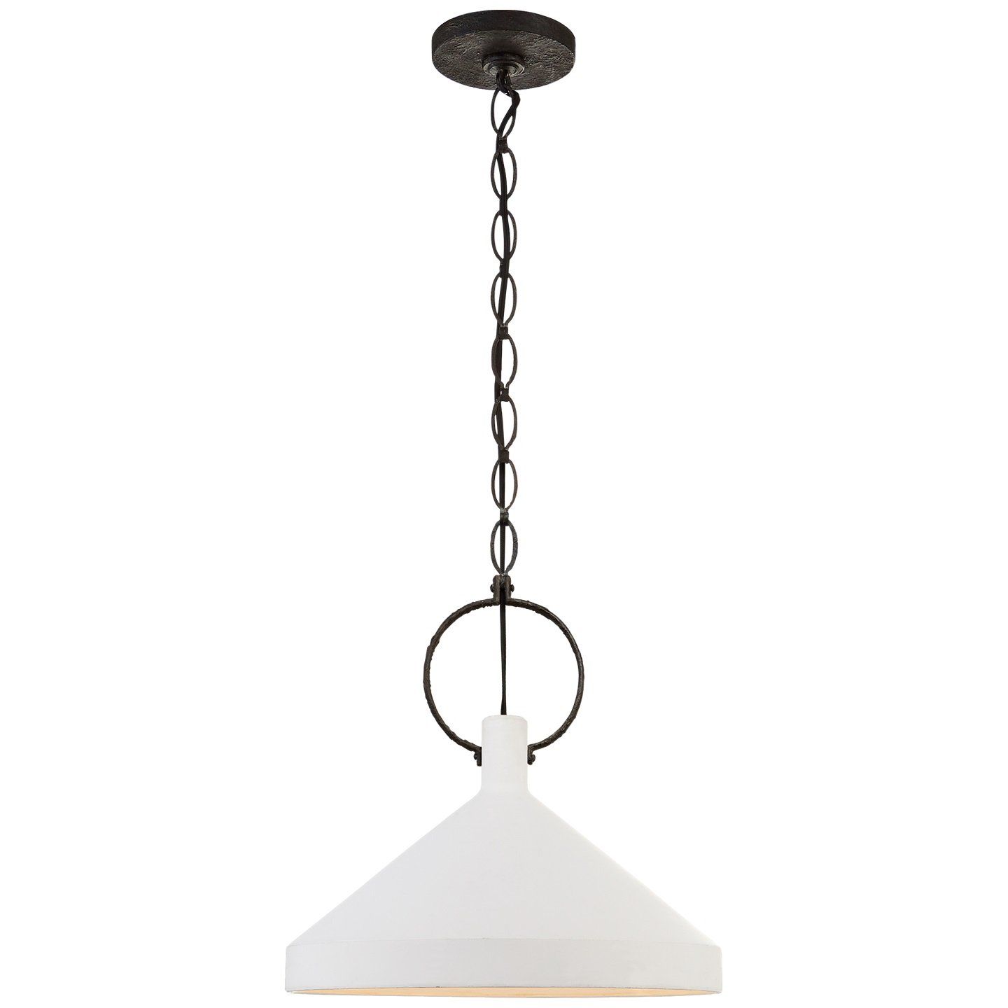 Limoges Pendant with Plaster White