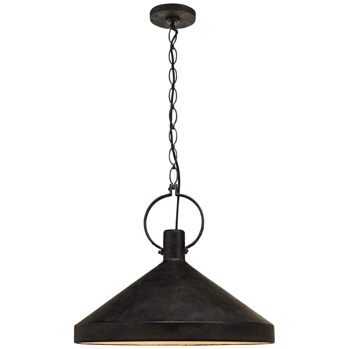 Limoges Pendant with Aged Iron