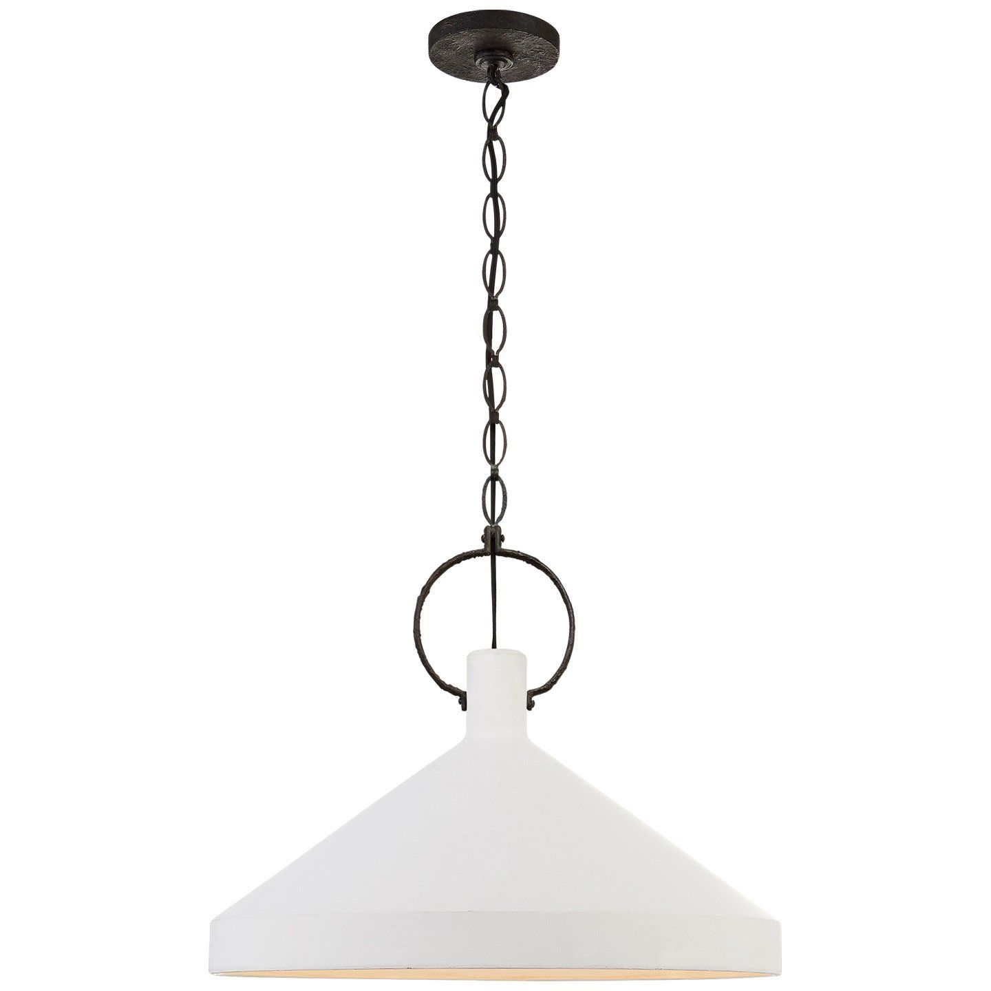 Limoges Pendant with Plaster White