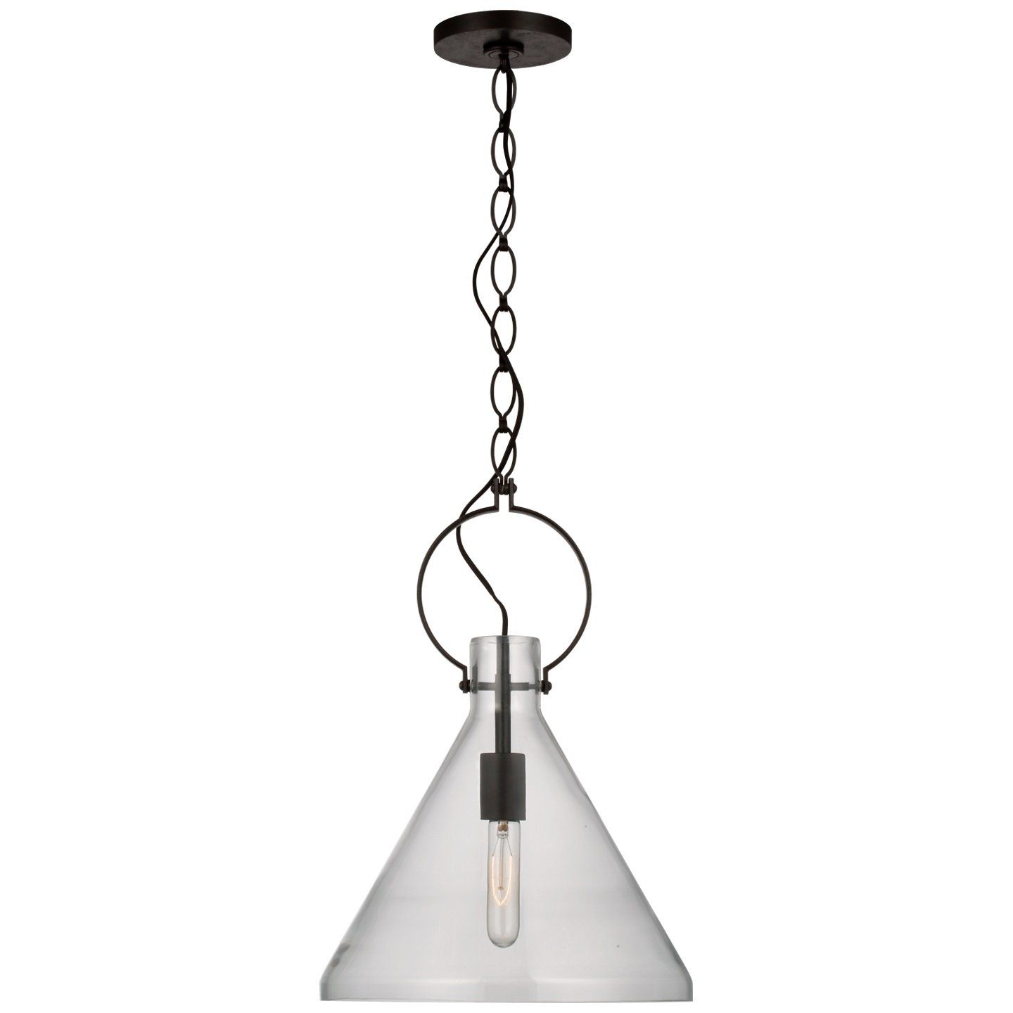 Limoges Pendant with Clear Glass