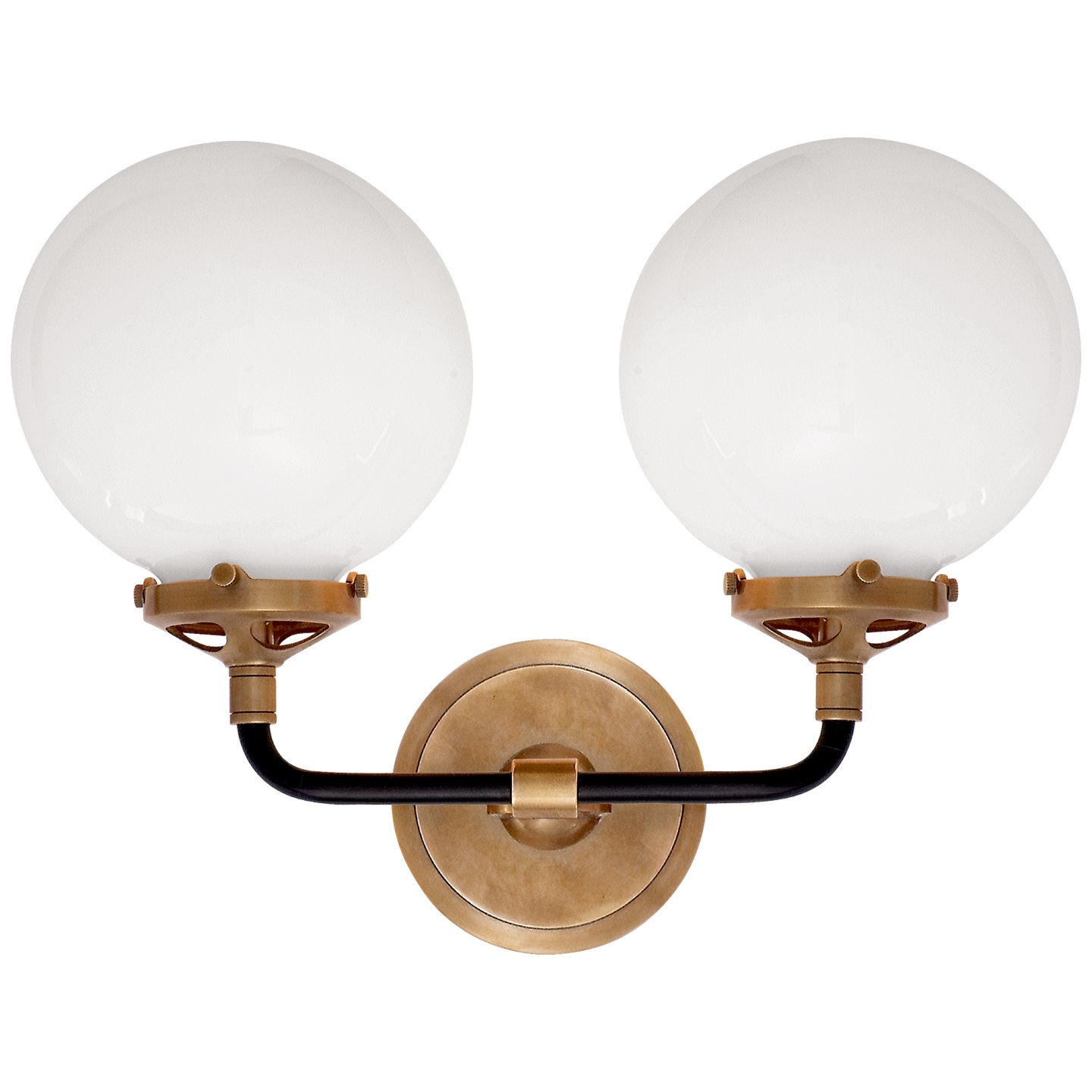 Bistro Double Light Curved Sconce