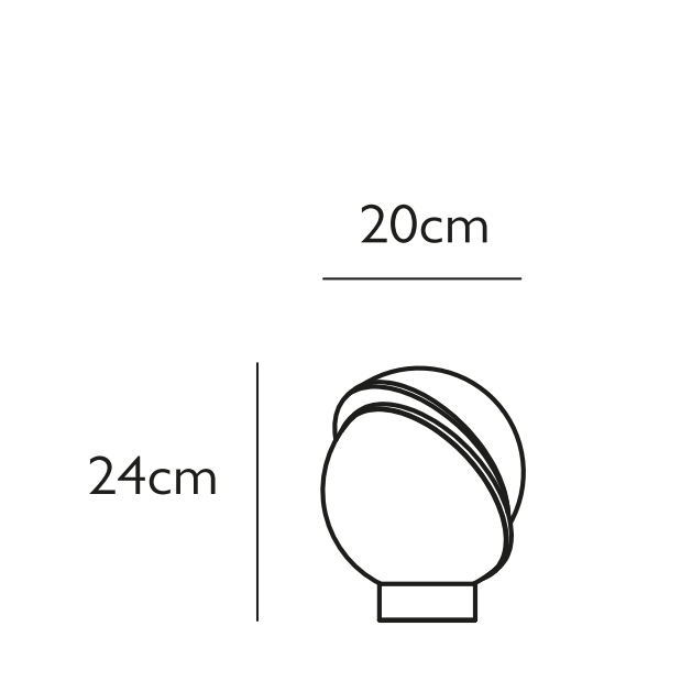 Mini Crescent Table lamp