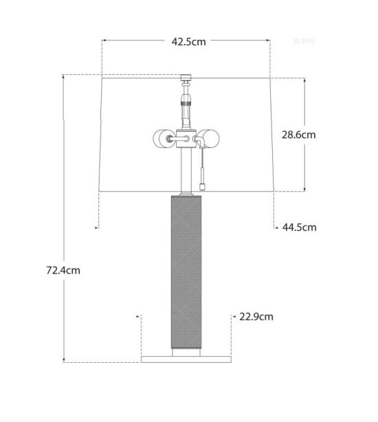 Barrett Medium Knurled Table Lamp