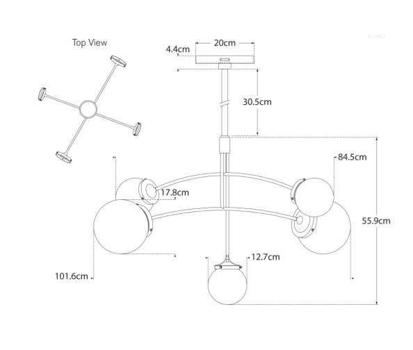 Prescott Medium Mobile Chandelier