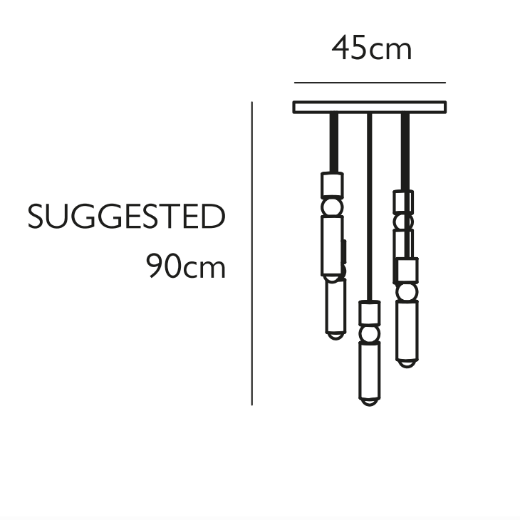 Fulcrum Chandelier 5 Piece