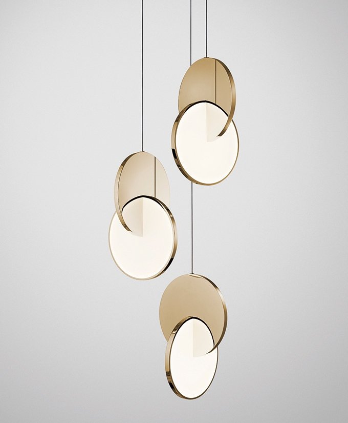 Eclipse Chandelier Gold