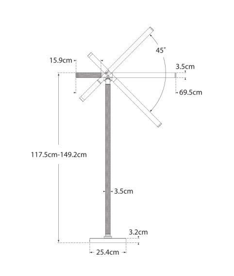 Barrett Knurled Boom Arm