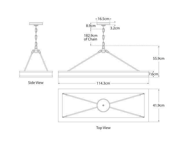 Roark Rectangular Chandelier
