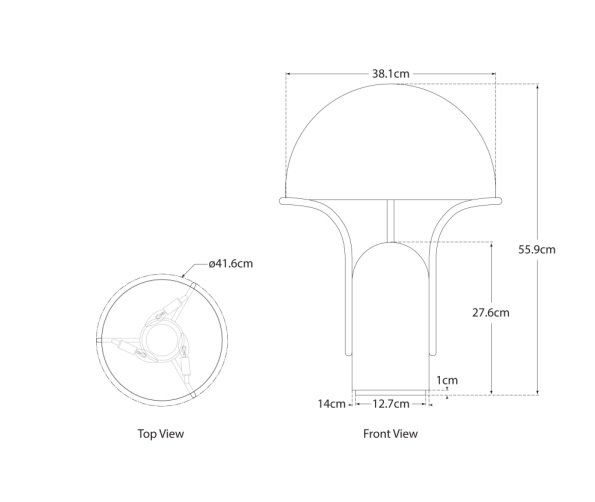 Affinity Medium Dome Table Lamp