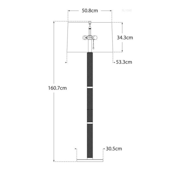 Barrett Large Knurled Floor Lamp