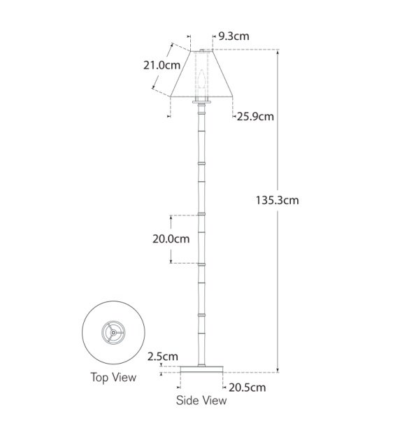 Dalfern Petite Reading Floor Lamp