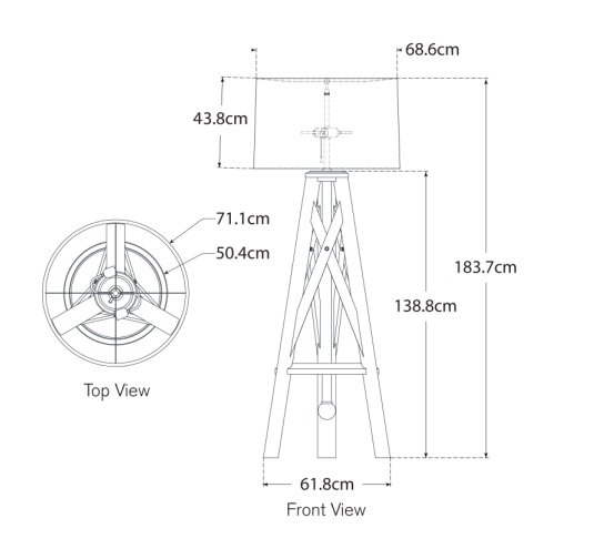 Holloway XL Tripod Floor Lamp
