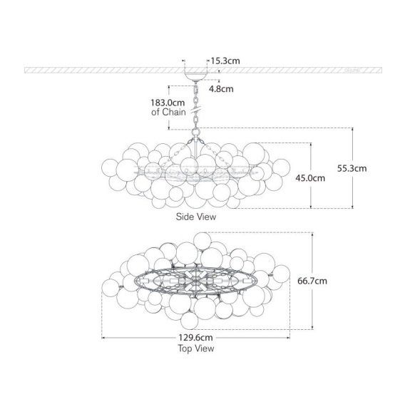 Talia Medium Linear Chandelier