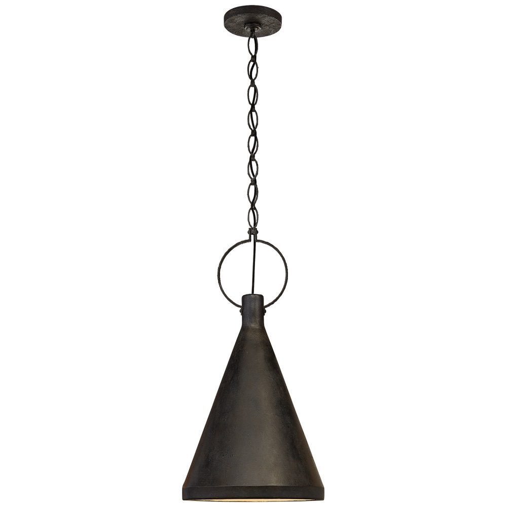 Limoges Pendant with Aged Iron