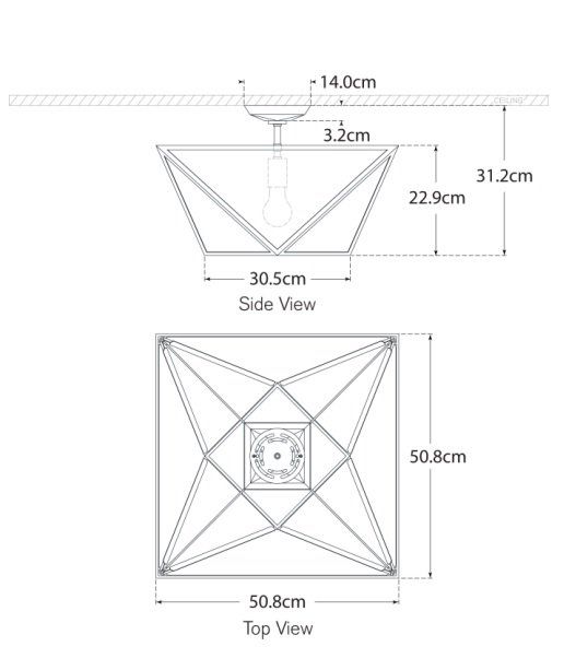 Lorino Large Semi-Flush Mount