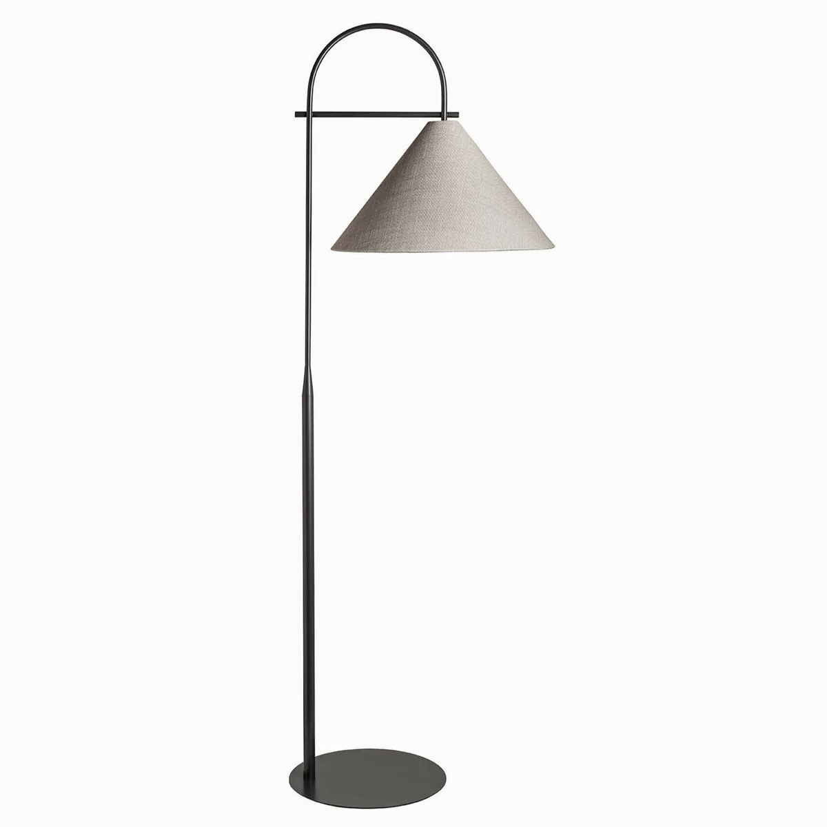 Arlo blackened bronze floor lamp
