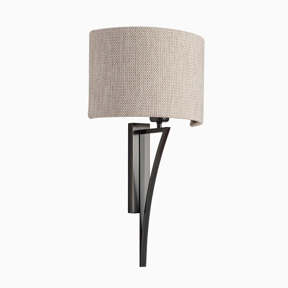 Yves dark bronze wall light