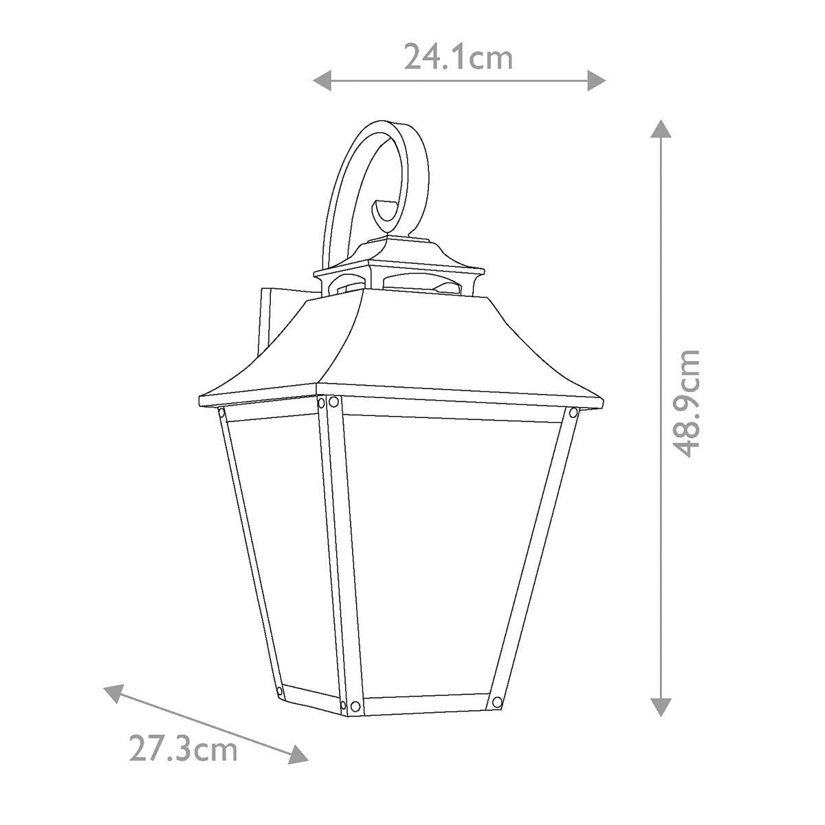 Galena Wall Lantern - Sable
