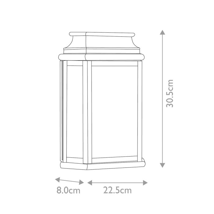 St Martins Wall Lantern - Verdigris