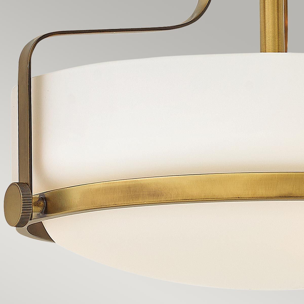 Harper Semi-Flush - Heritage Brass