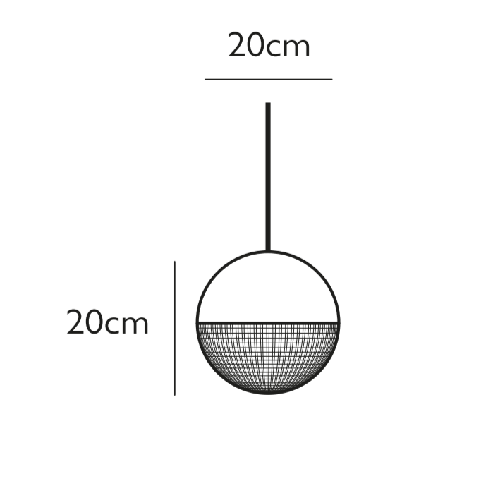 Lens Flair Pendant Brass