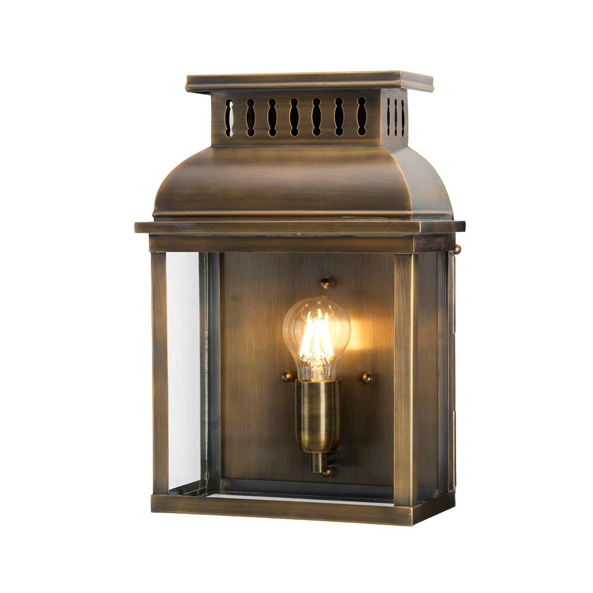 Westminster Wall Lantern - Aged Brass