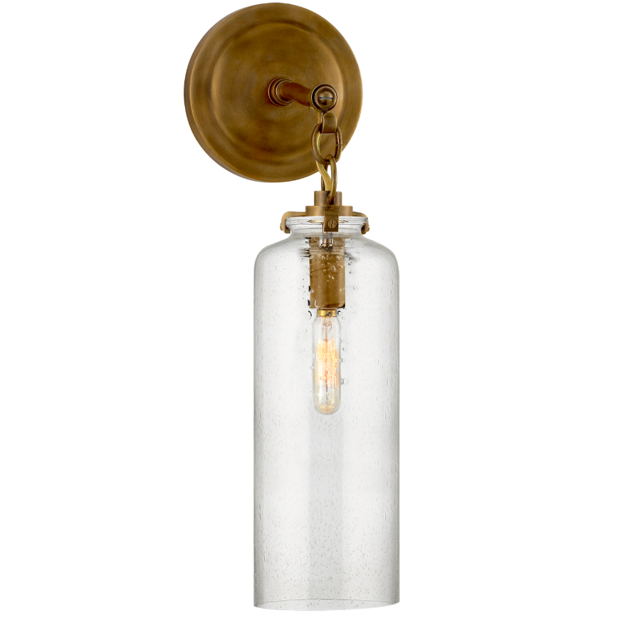 Katie Small Brass Cylinder Sconce