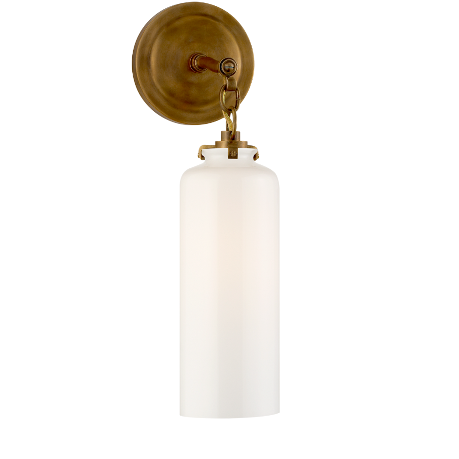 Katie Small Brass Cylinder Sconce