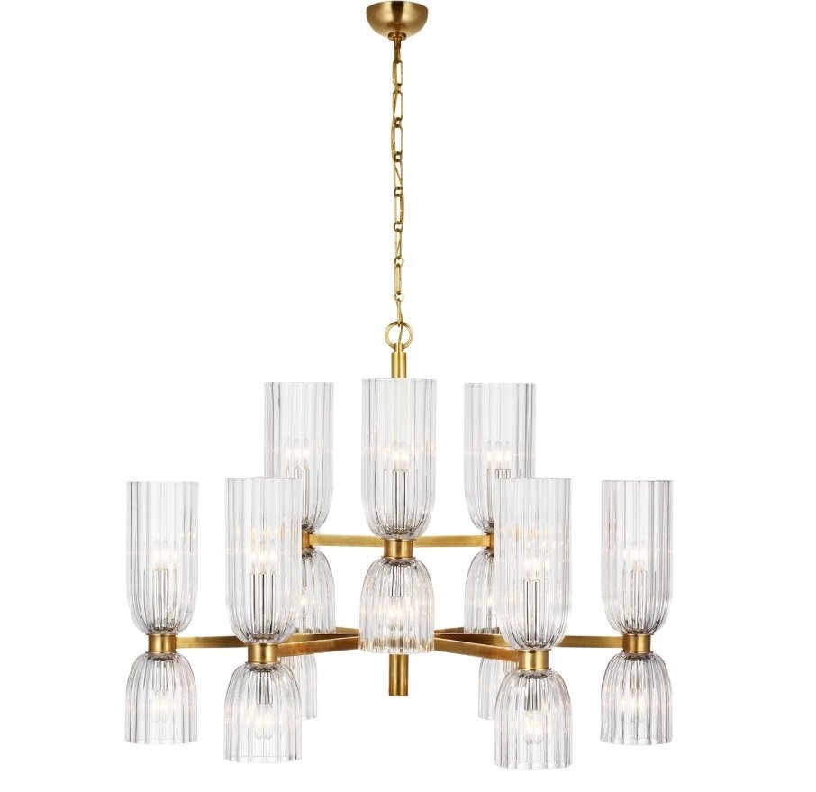 Asalea Medium Two-Tier Chandelier