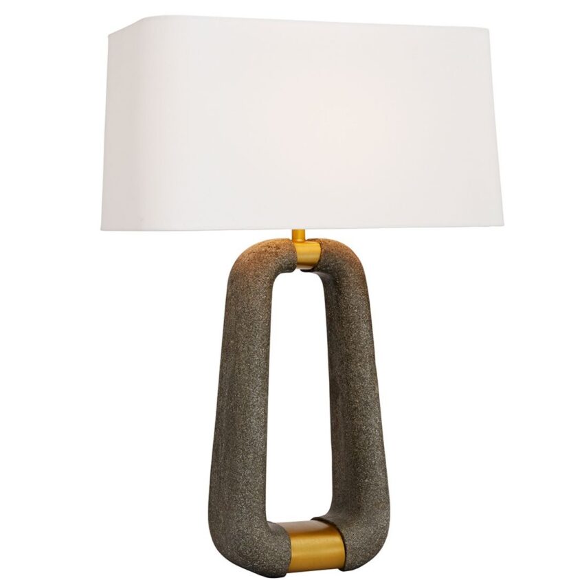 Gianni graphite with Antique Brass