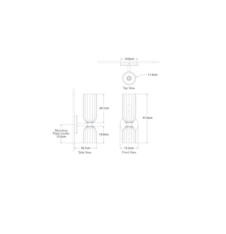 Asalea 16" Double Bath Sconce