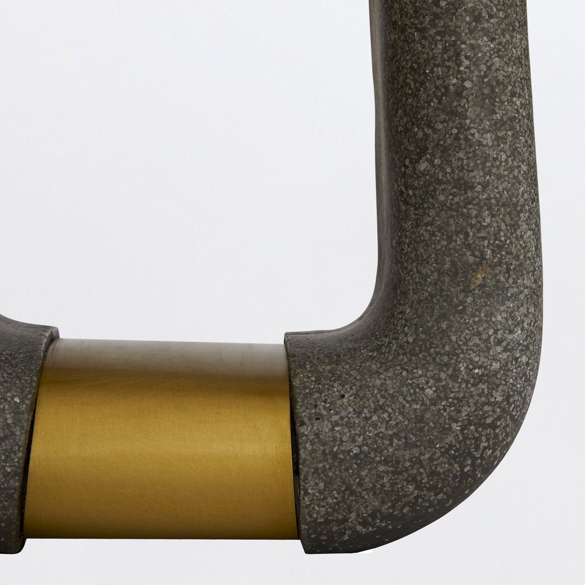 Gianni graphite with Antique Brass