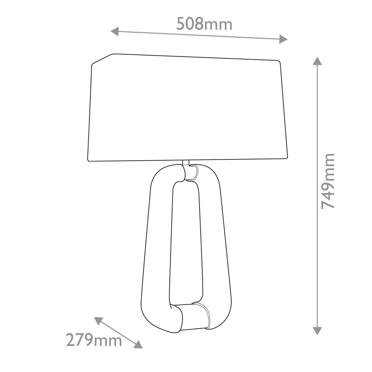 Gianni graphite with Antique Brass