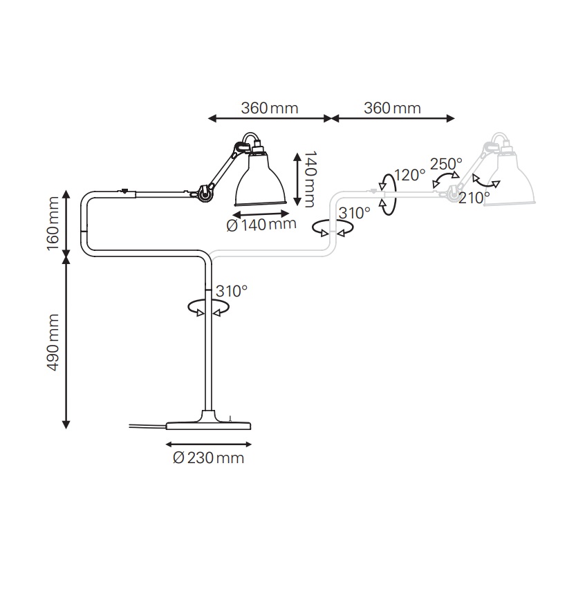 Lampe Gras N°317